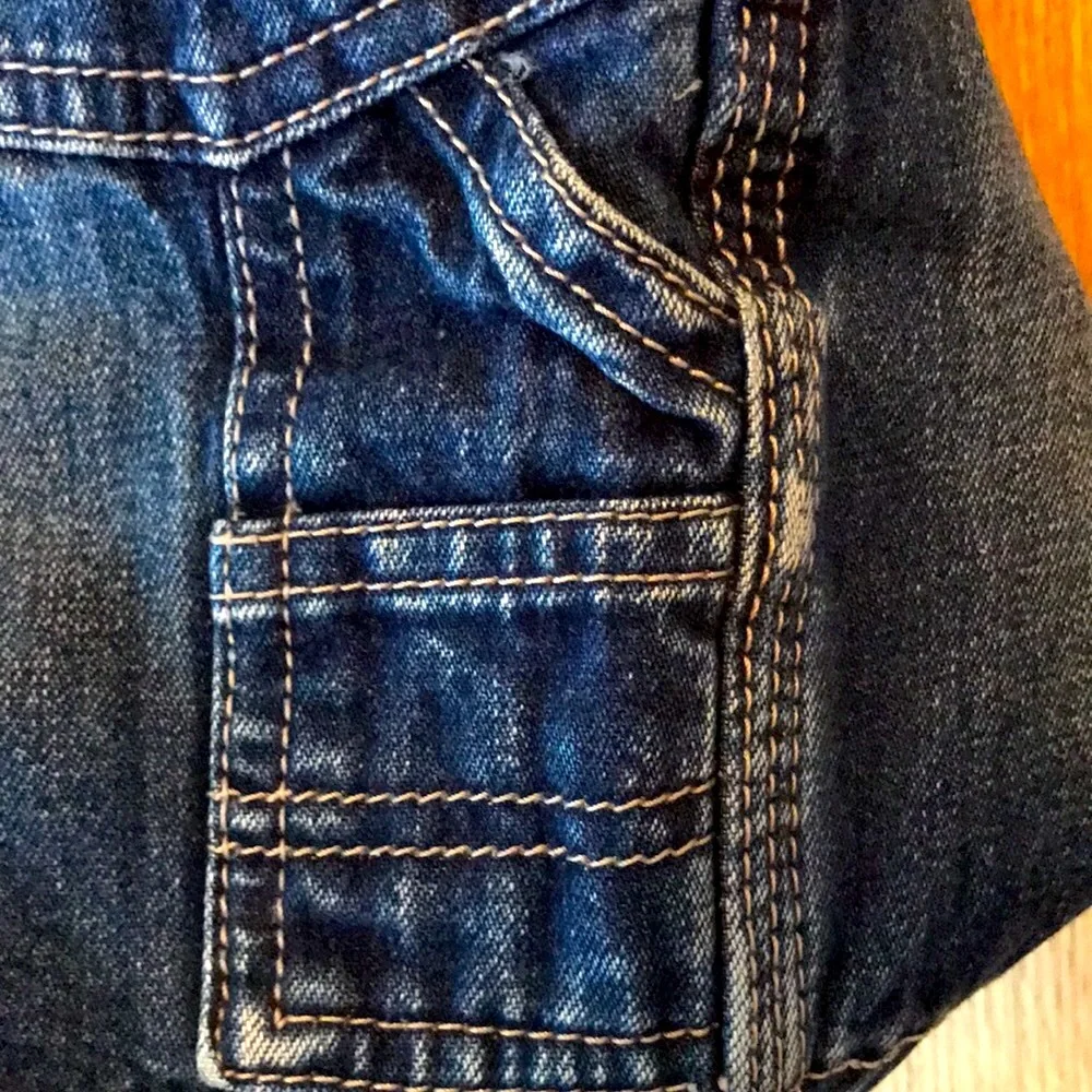 Vintage Gap boy’s 4 heavy duty adjustable waist denim carpenter jean shorts EUC